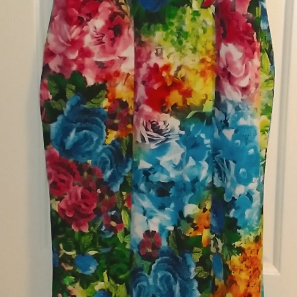 Mermaid Cocktail Dress L/XL Floral